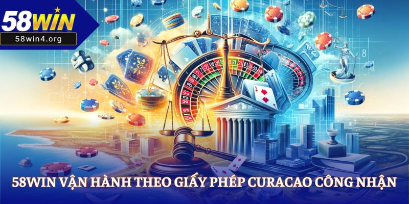 58WIN vận hành theo giấy phép Curacao công nhận